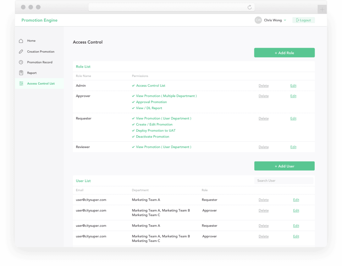 city’super eShop CMS UI Design 3
