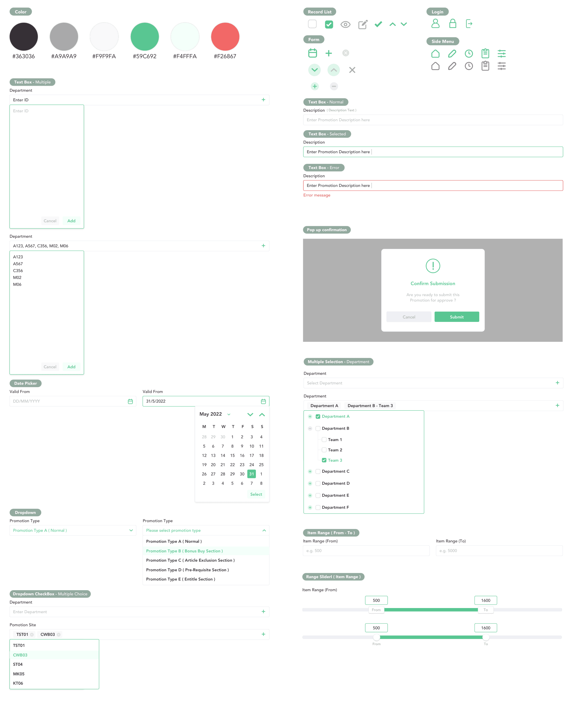 city’super eShop UI Components 1