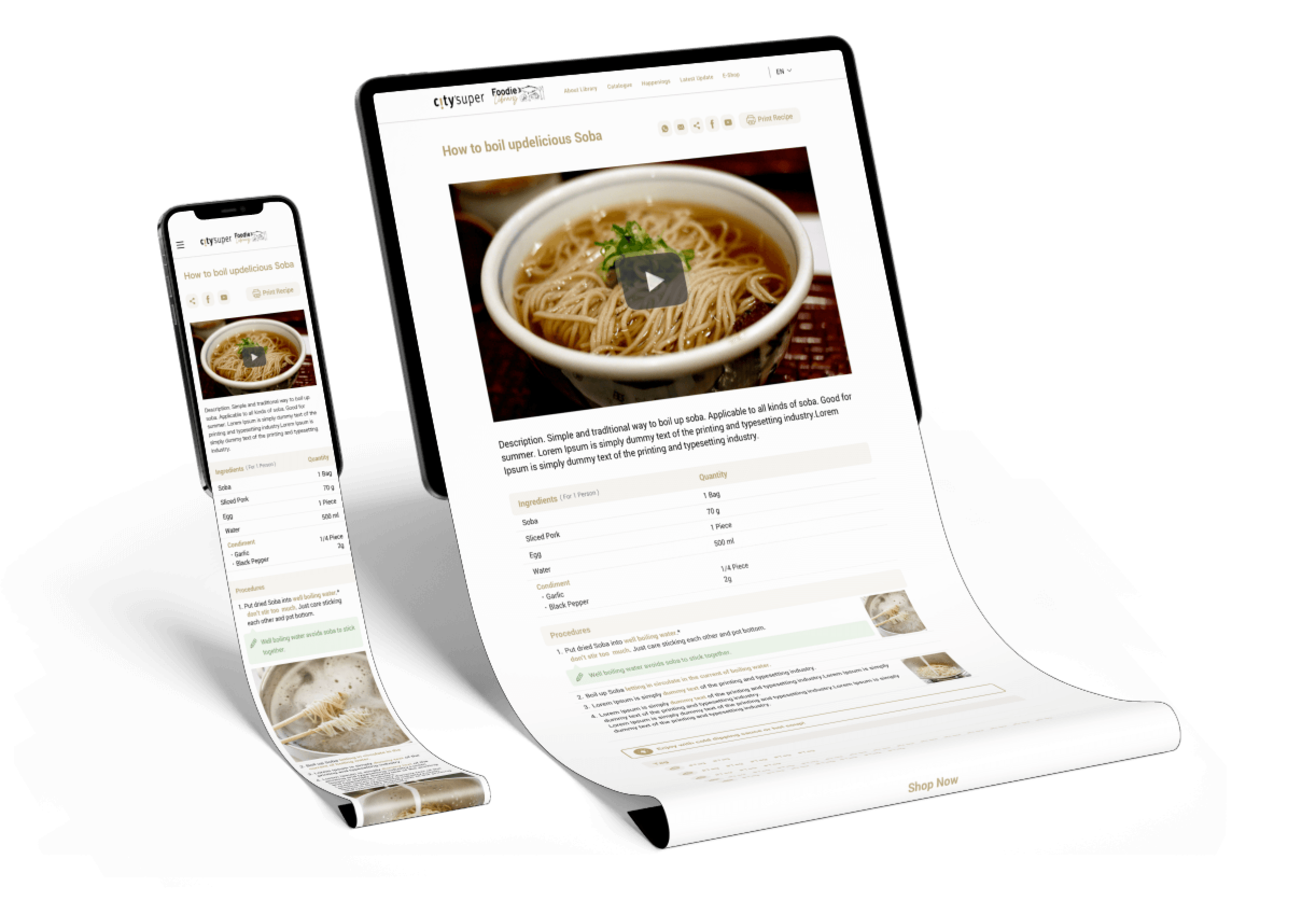 city’super Foodie UI Visual Design 1