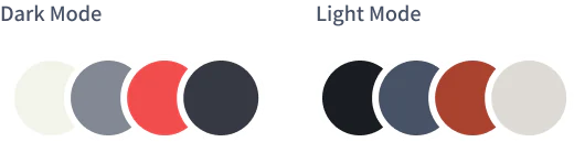RTHK dark and light mode colour palette